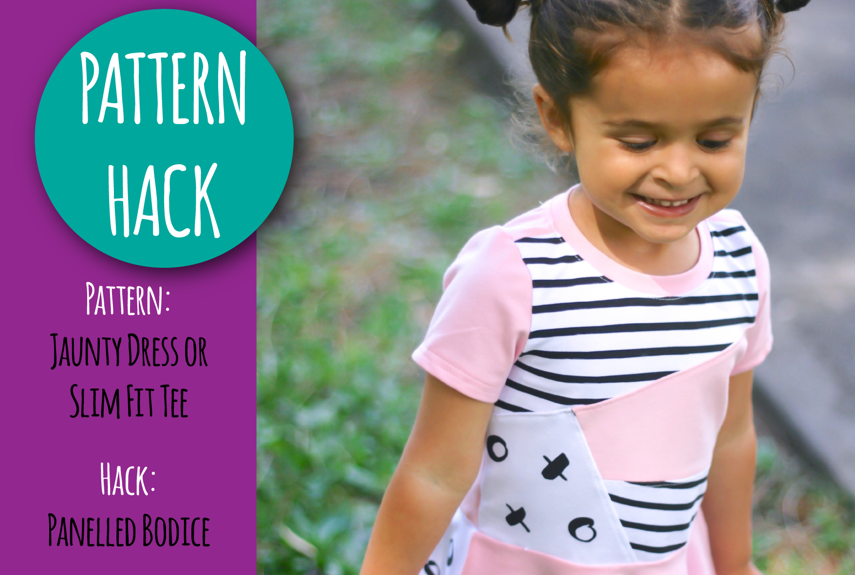PATTERN HACK - Panelled bodice on any knit tee or dress