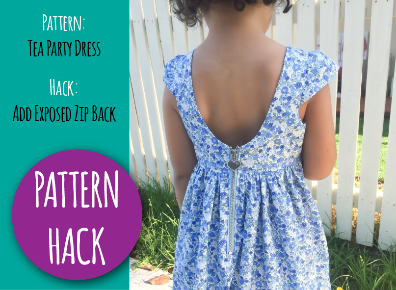 PATTERN HACK - Tea Party Dress with Semi Exposed Zip
