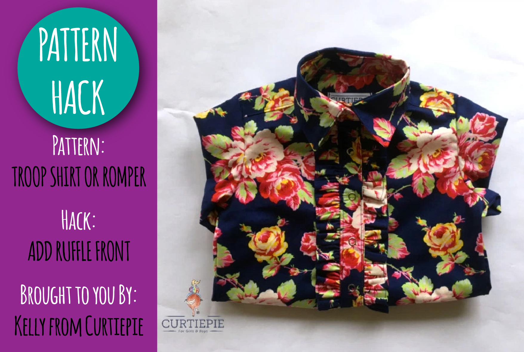 PATTERN HACK - Troop Shirt Ruffle Front