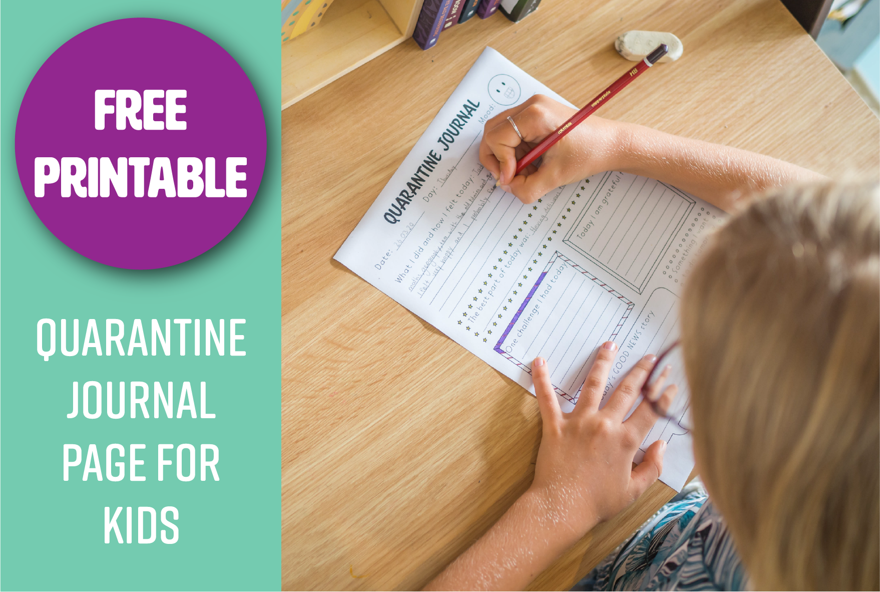 Quarantine Journal FREE Printable for Kids