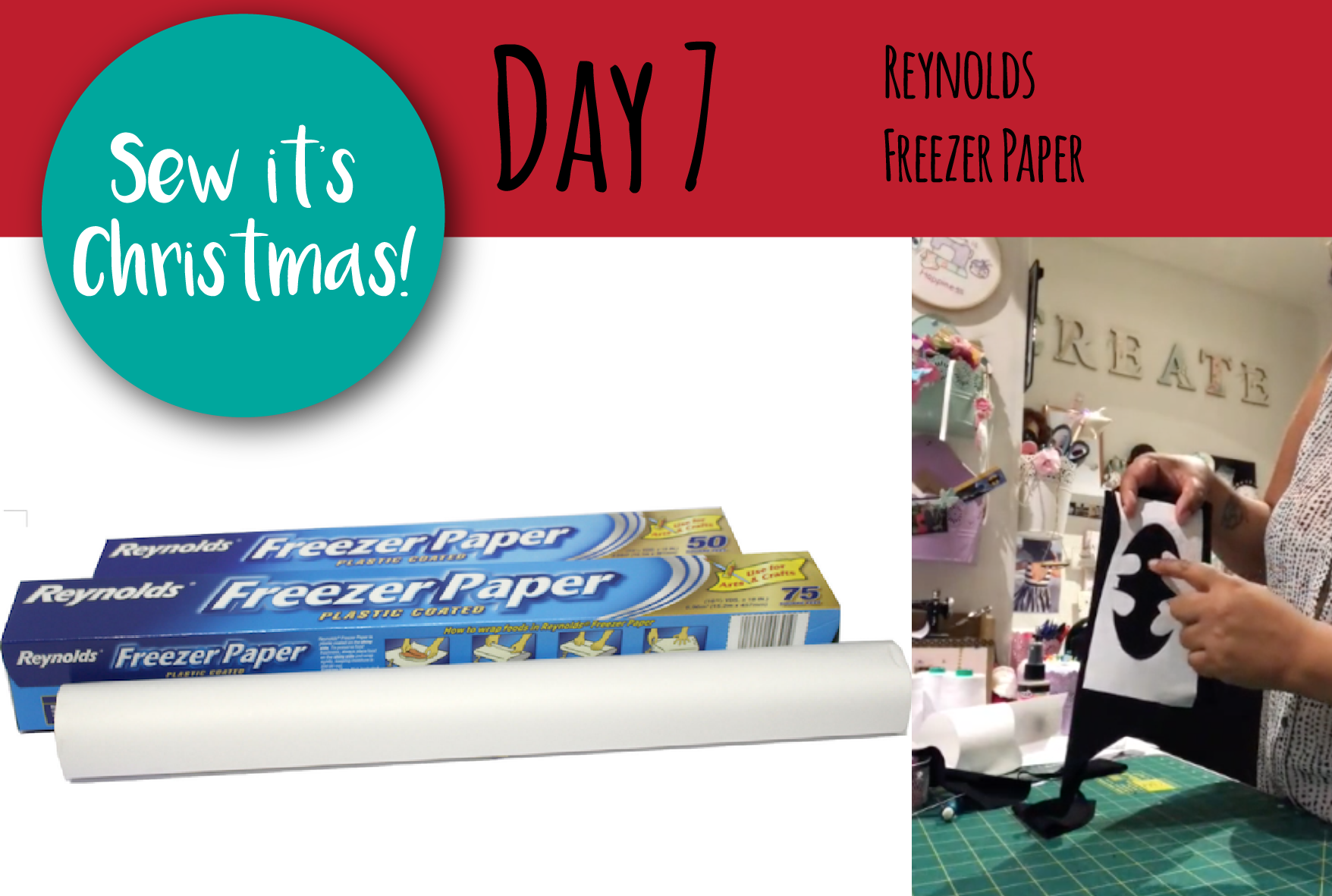 SEW IT'S CHRISTMAS - Day 7: Freezer Paper explained