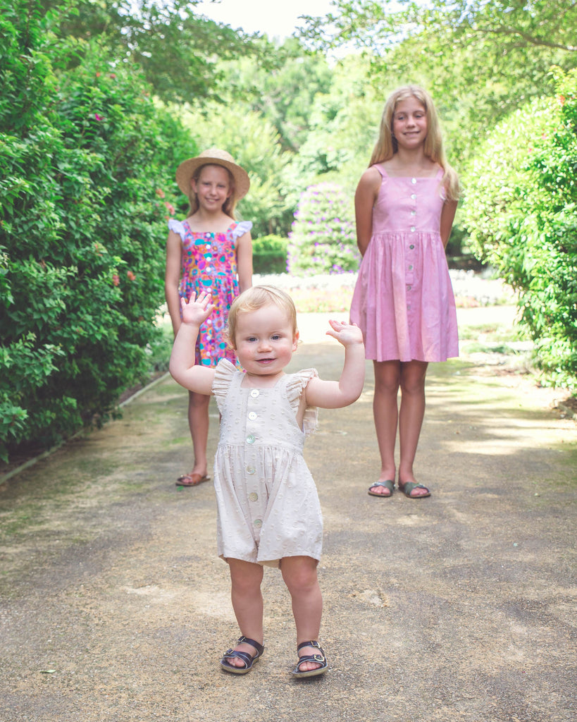 Baby Back to Front Dress Romper Sewing Pattern Tadah Patterns