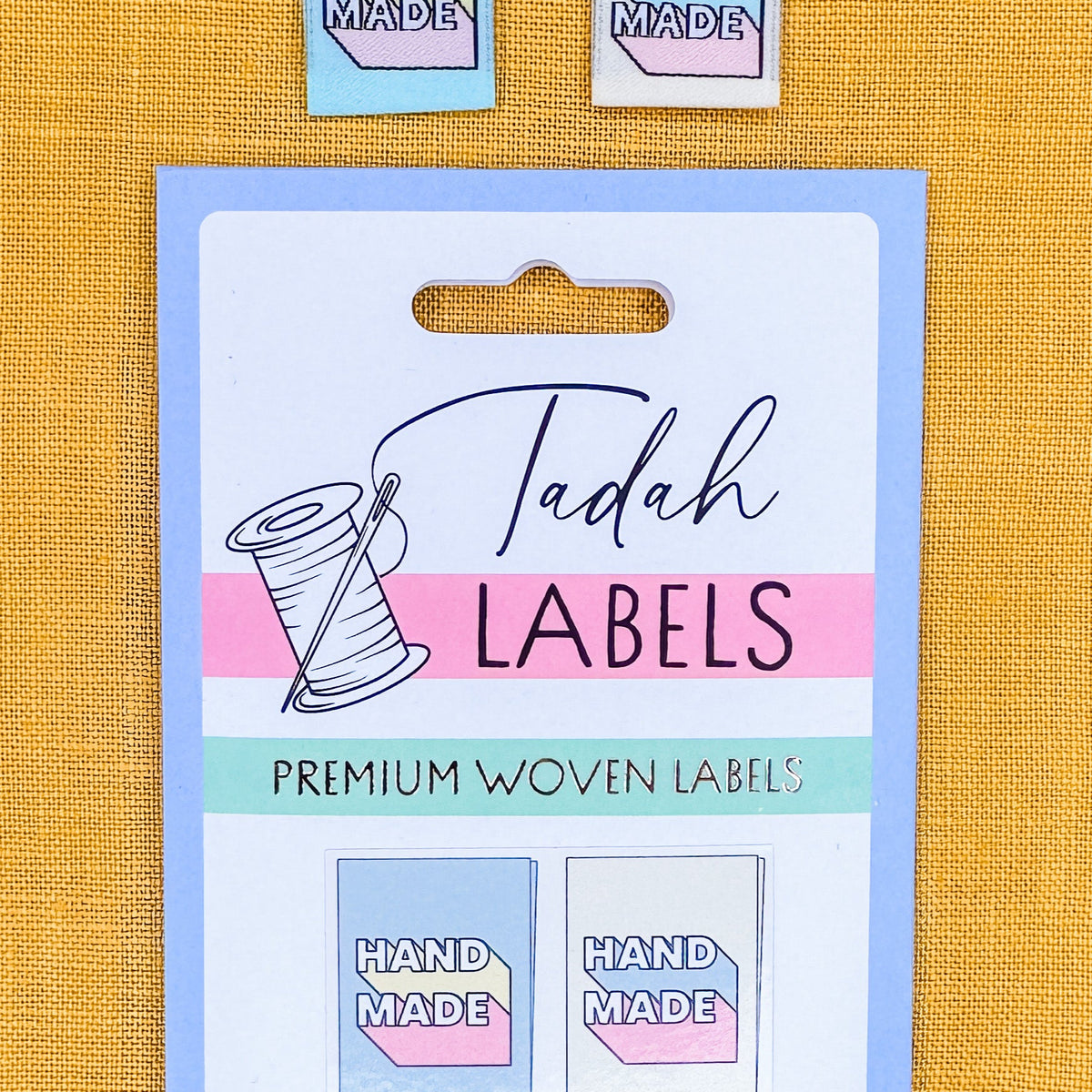 Handmade Block Text ~ 10 pack ~ Premium Woven Labels – Tadah Patterns ...