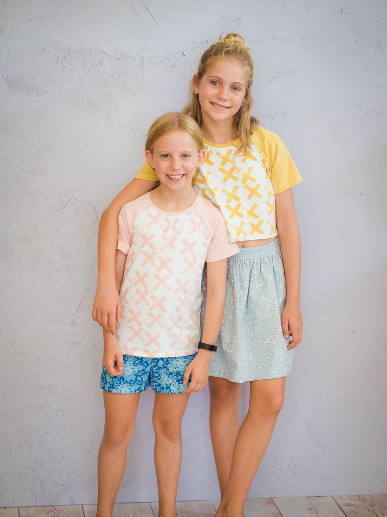 KIDS RAGLAN TEE 12-14 SEW YESTERDAY main image 1