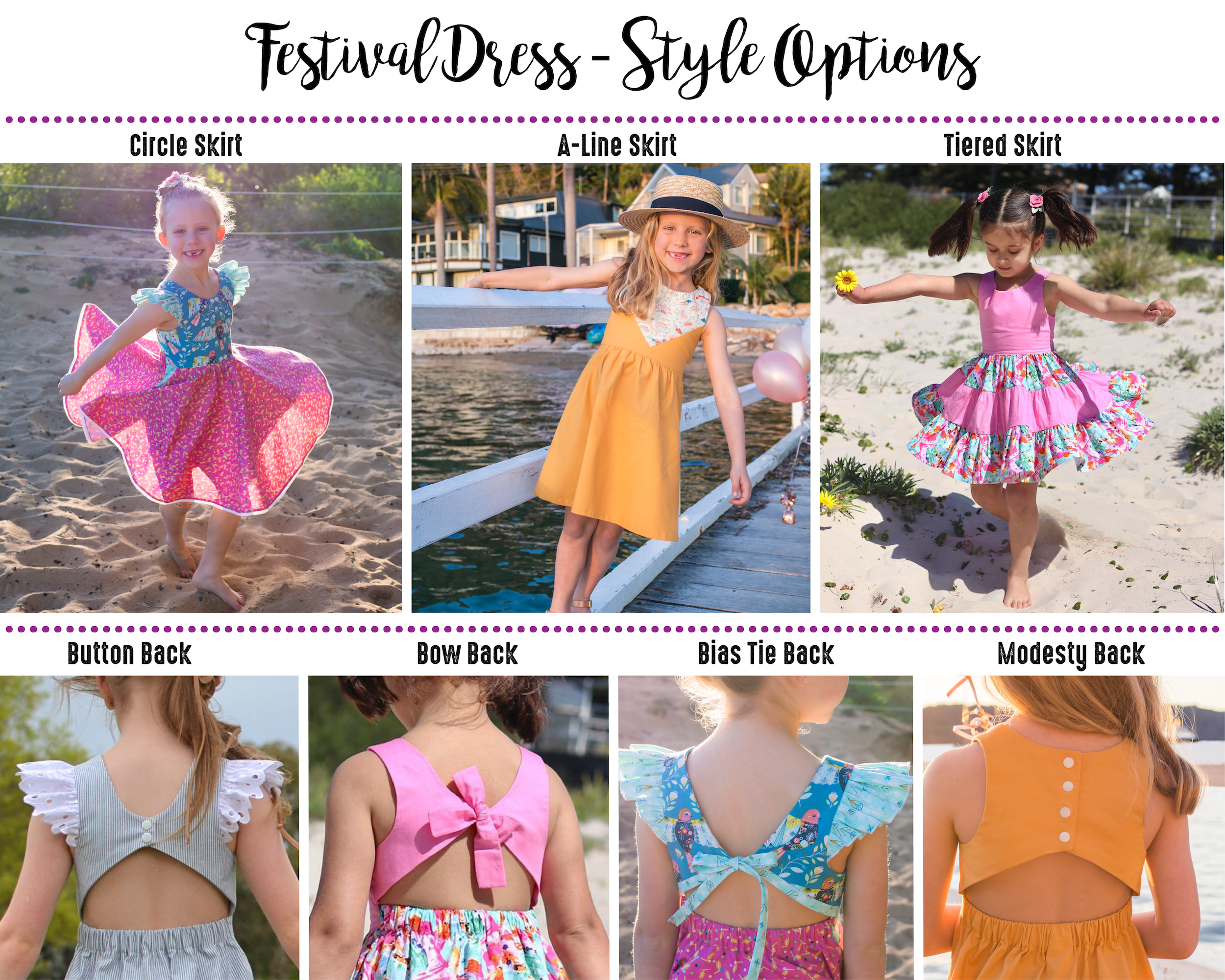 Festival Dress Sewing Pattern Tadah Patterns Sewing