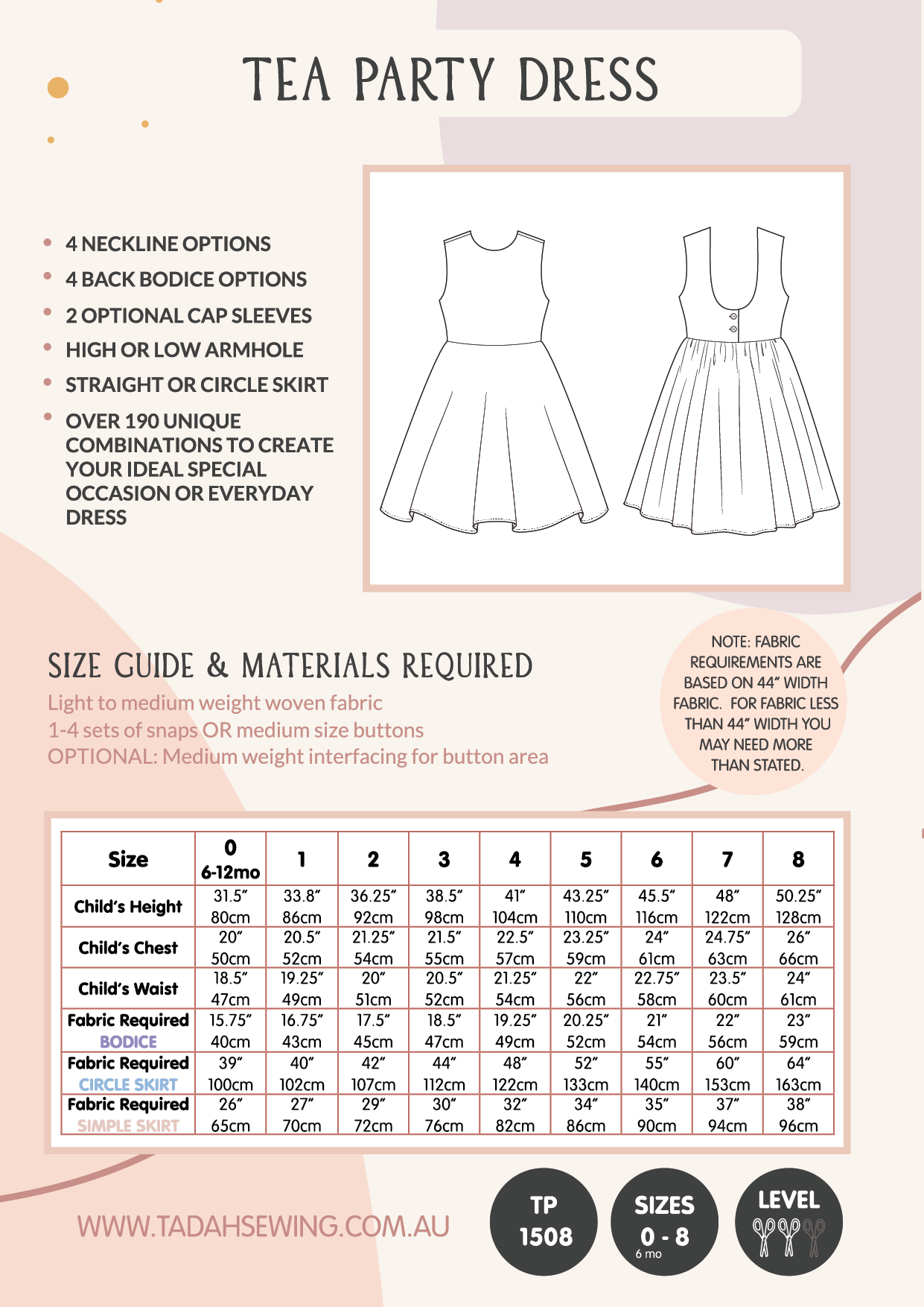 Tea Party Dress Sewing Pattern – Tadah Patterns + Sewing tea-party-dress-sewing-pattern-tadah-patterns-sewing
